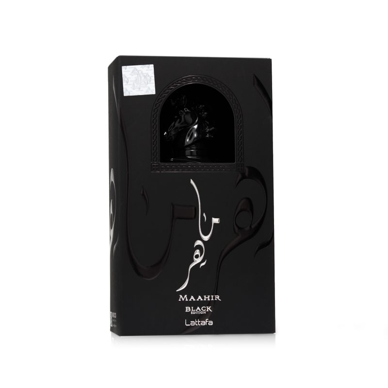 maahir-black-lattafa ادوپرفیوم ماهر بلک لطافه با رایحه الهام‌گرفته از ترونی Orto Parisi