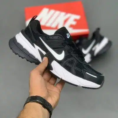 کتونی نایک وی تو کی ران v2k مشکی سفید Nike v2k Run Black White