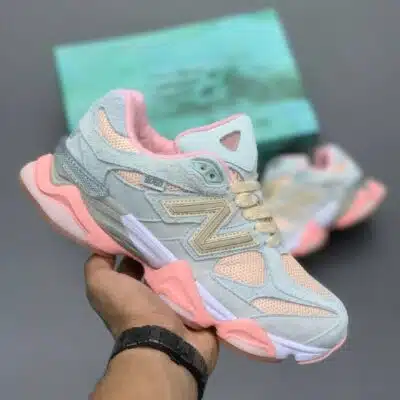 کتونی نیوبالانس ۹۰۶۰ طوسی صورتی New Balance 9060 Gray Pink