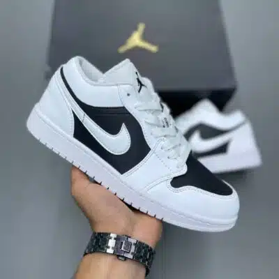 کفش نایک جردن وان سفید مشکی کیفیت مستر Nike Jordan One White Black