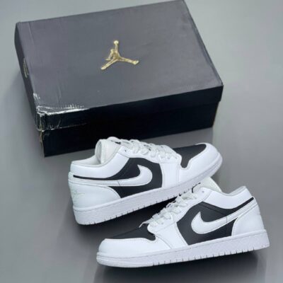 کفش نایک جردن وان سفید مشکی کیفیت مستر Nike Jordan One White Black