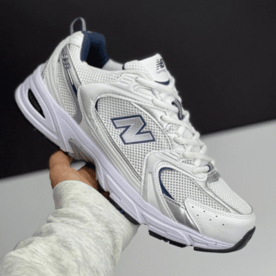 کتونی نیوبالانس 530 سفید سورمه‌ای New Balance 530 White Navy