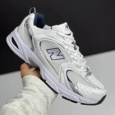 کتونی نیوبالانس 530 سفید سورمه‌ای New Balance 530 White Navy