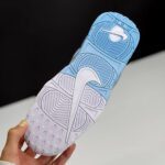 کفش نایک ایر مور آپتمپو آبی طوسی سفید Nike Air More Uptempo Blue Gray White