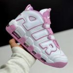 کفش نایک ایر مور آپتمپو سفید صورتی Nike Air More Uptempo White Pink