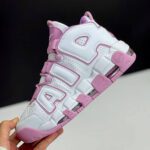کفش نایک ایر مور آپتمپو سفید صورتی Nike Air More Uptempo White Pink