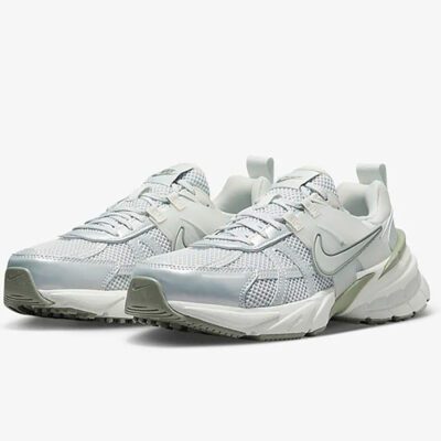 کفش نایک وی تو کی ران سفید سبز Nike V2K Run White Green