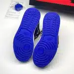 نایک ایر جردن وان ساقدار ورنی پتنت رویال آبی مشکی NIKE AIR JORDAN 1 RETRO HIGH OG PATENT ROYAL