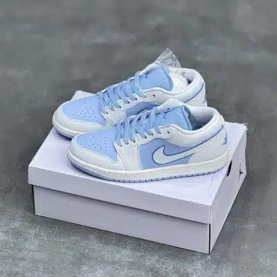 کفش نایک ایر جردن وان لو آبی یخی Nike Air Jordan 1 Low Ice Blue