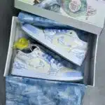 کفش نایک ایر جردن وان لو آبی اژدها Nike Air Jordan 1 Low Dragon Blue