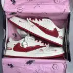 کفش نایک ایر جردن وان لو تراویس اسکات فرگمنت سوپریم Nike Air Jordan 1 Low Travis Scott Fragment Supreme