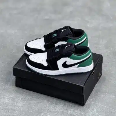 کفش نایک ایر جردن وان لو سبز مشکی Nike Air Jordan 1 Low Green Black