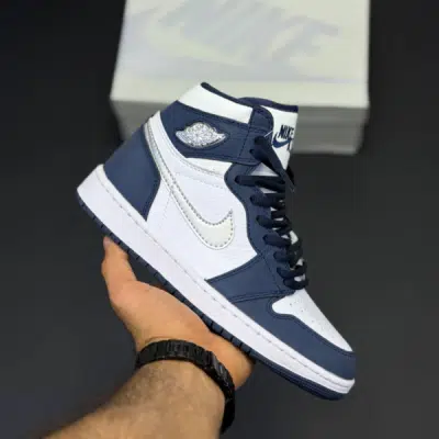 کفش نایک ایر جردن وان ساقدار رترو سرمه‌ای Nike Air Jordan 1 Retro High Navy