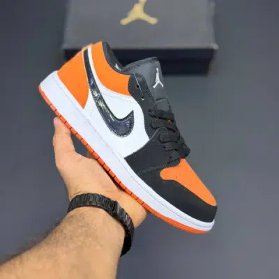 کفش نایک ایر جردن وان لو نارنجی Nike Air Jordan 1 Low Orange