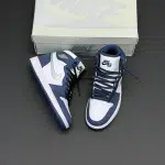 کفش نایک ایر جردن وان ساقدار رترو سرمه‌ای Nike Air Jordan 1 Retro High Navy