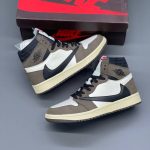 کفش نایک ایر جردن وان ساقدار رترو تراویس اسکات موکا Nike Air Jordan 1 Retro High Travis Scott Mocha