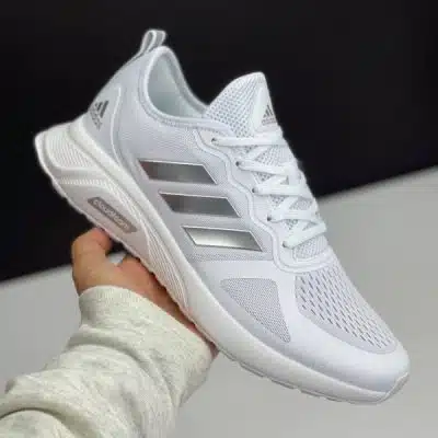 کفش آدیداس کلودفوم سفید نقره‌ای Adidas Cloudfoam White Silver