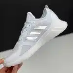 کفش آدیداس کلودفوم سفید نقره‌ای Adidas Cloudfoam White Silver