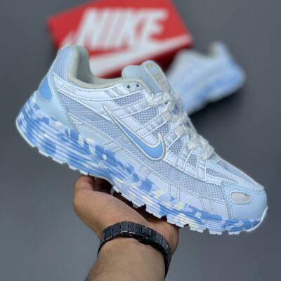 کفش نایک پی ۶۰۰۰ سفید آبی آسمانی Nike P-6000 White Light Blue