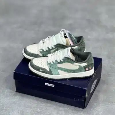 کفش نایک ایر جردن وان لو تراویس اسکات گوچی Nike Air Jordan 1 Low Travis Scott Gucci