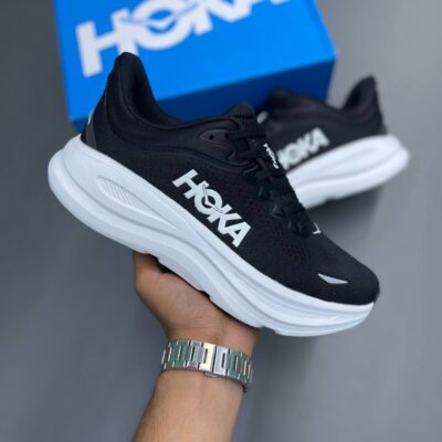 کفش هوکا مشکی سفید HOKA Black White