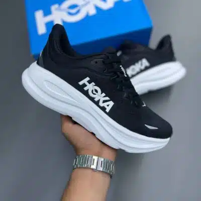کفش هوکا مشکی سفید HOKA Black White