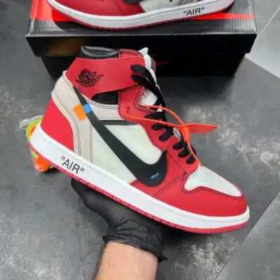 کفش نایک ایر جردن وان ساقدار آف وایت شیکاگو Nike Air Jordan 1 High Off-White Chicago