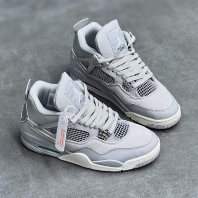 کفش نایک ایر جردن 4 رترو طوسی نقره ای Nike Air Jordan 4 Retro Grey Silver