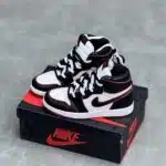 کفش نایک ایر جردن وان ساقدار رترو سفید مشکی قرمز Nike Air Jordan 1 High Retro White Black Red