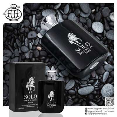 ادکلن سولو پور هوم بلک فرگرانس ورد Solo Pour Homme Black Fragrance World