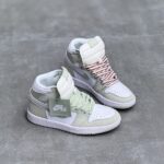 کفش نایک ایر جردن وان ساقدار سبز ماچا Nike Air Jordan 1 Retro High Matcha Green